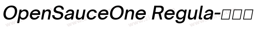 OpenSauceOne Regula字体转换